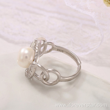 Popular Style Trendy Rings Pearl Jewelry Rings